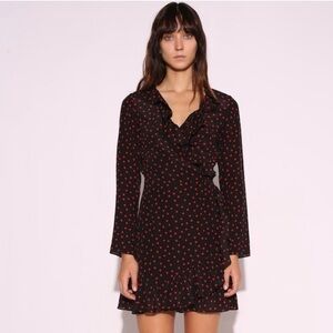 Realisation Par The Alexandra Dress in Black and Red